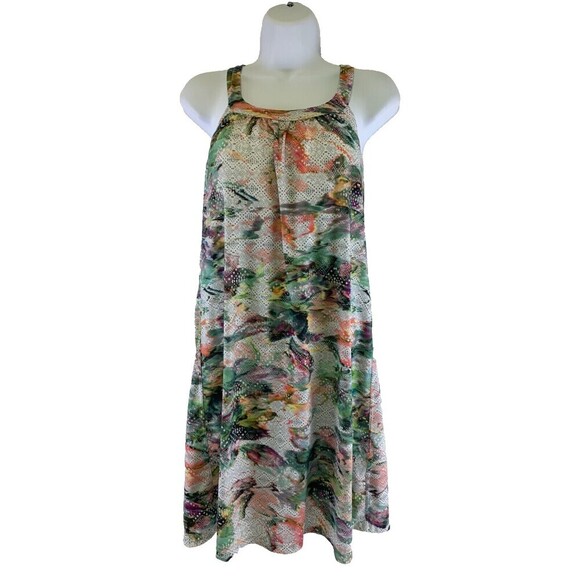 Prana Cantine Dress Short Strappy Short Built In Bra Stretch Multi Womens Large - Picture 1 of 10